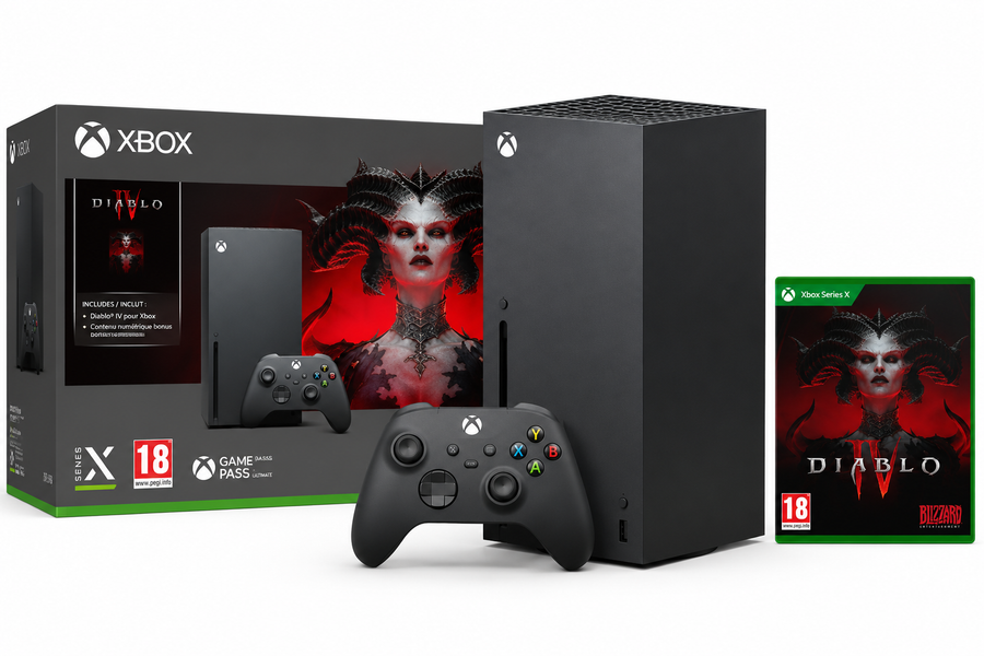 Pack Microsoft Xbox Series X 1 To + Diablo IV (jeu numérique)